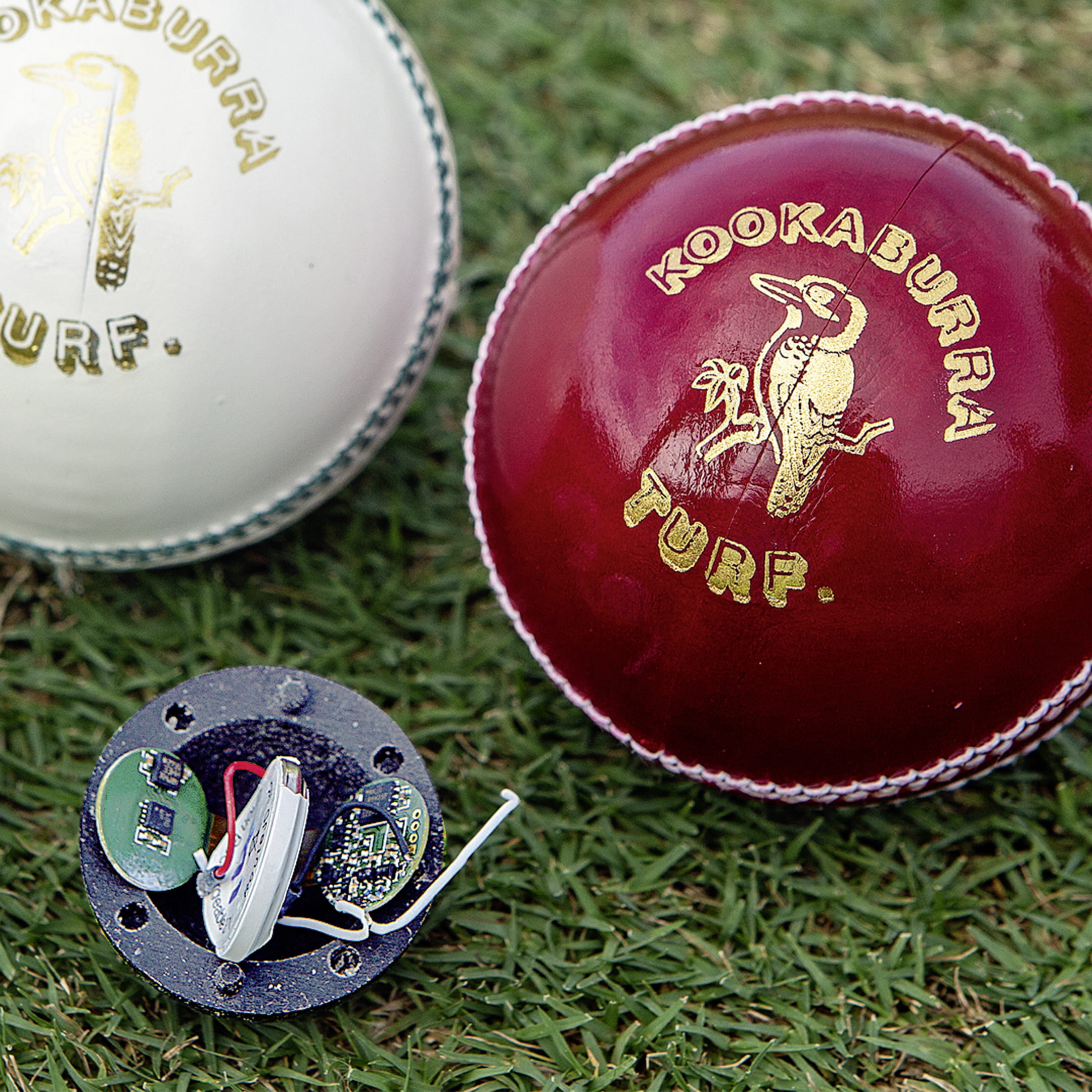 Sportcor Smartball Bluetooth LE sensor device enables smart cricket ball to track and deliver speed and movement data