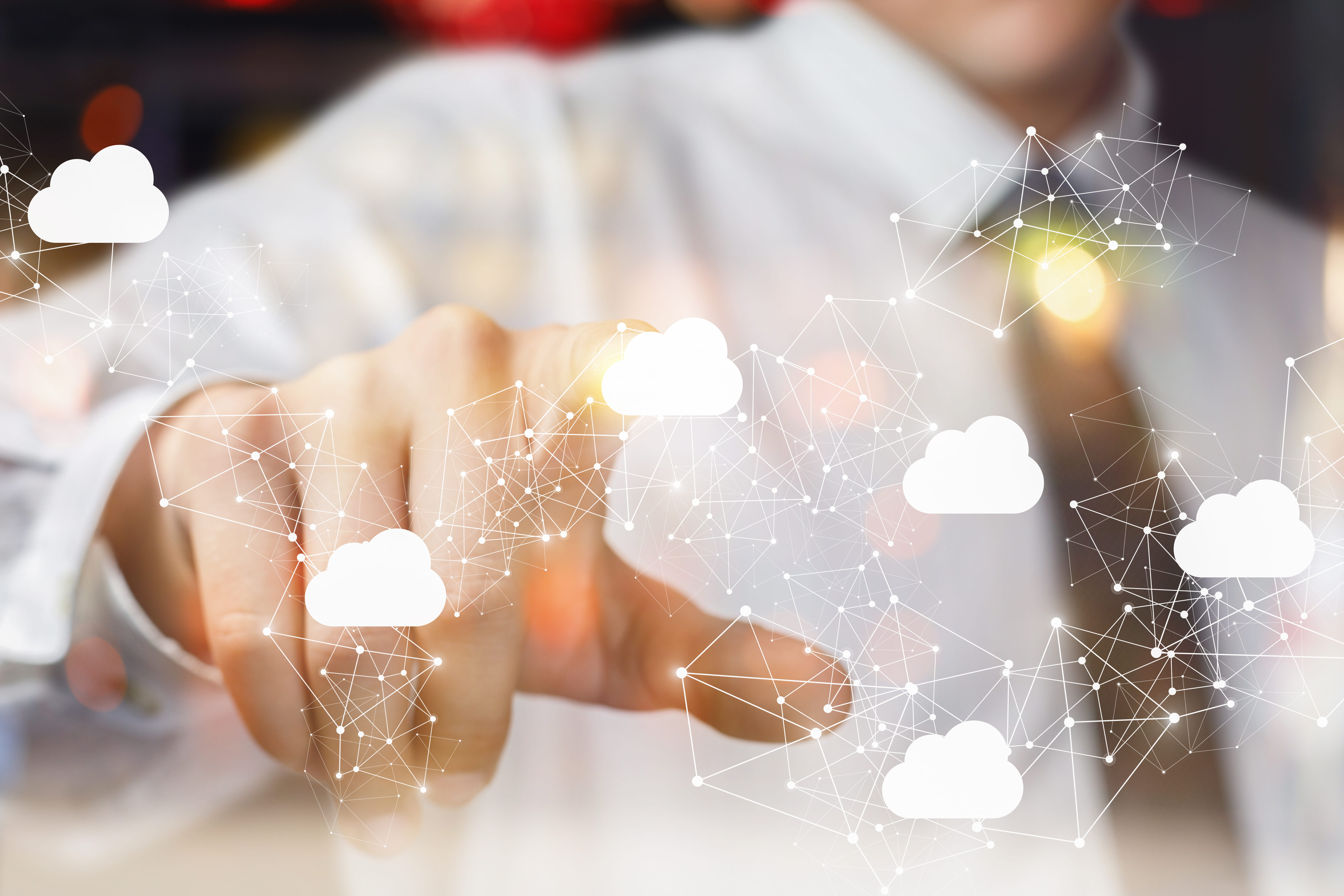 Click on a cloud
